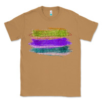 Toasted Coconut Green Purple Cyan Colored Triple Brush Strokes Classic Tee - Bettercallsaul