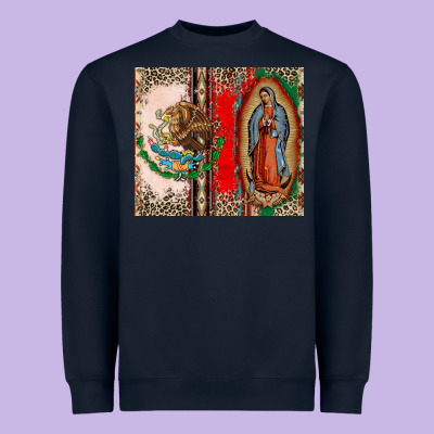 Virgin Mary Mexican Flag Heavyweight Sweatshirt Designed By Cts Tumbler Store