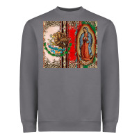 Storm Virgin Mary Mexican Flag Heavyweight Sweatshirt - CTS Tumbler Store