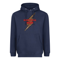 Navy homeschool mom lightning bolt Heavyweight Hoodie - MaliasSmallBusiness