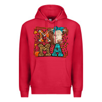 Cardinal Western Fall Cow Mama Premium Hoodie - LillyAllenDesigns