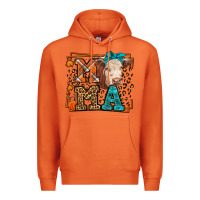 Carrot Western Fall Cow Mama Premium Hoodie - LillyAllenDesigns