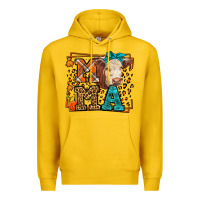 Lemon Western Fall Cow Mama Premium Hoodie - LillyAllenDesigns