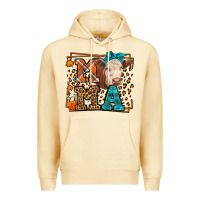 Pina Colada Western Fall Cow Mama Premium Hoodie - LillyAllenDesigns