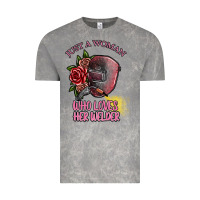 Cloud Rock just a woman who loves her welder Vintage Tee - SublimationCraftShop