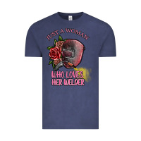 Vintage Denim just a woman who loves her welder Vintage Tee - SublimationCraftShop