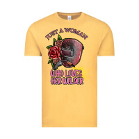 Vintage Mustard just a woman who loves her welder Vintage Tee - SublimationCraftShop