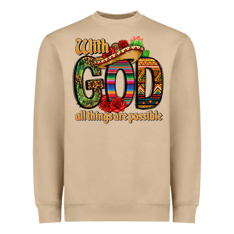 With God All Things Are Possible Heavyweight Sweatshirt by CTS Tumbler Store | Teevron