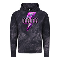 Cloud Black mama neon leopard lightning bolt Vintage Hoodie - texasbilliewilder