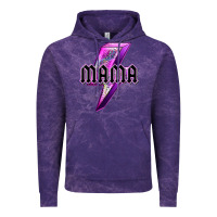 Cloud Purple mama neon leopard lightning bolt Vintage Hoodie - texasbilliewilder
