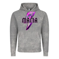 Cloud Rock mama neon leopard lightning bolt Vintage Hoodie - texasbilliewilder