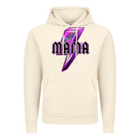 Vintage Artic mama neon leopard lightning bolt Vintage Hoodie - texasbilliewilder