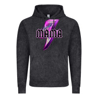 Vintage Black mama neon leopard lightning bolt Vintage Hoodie - texasbilliewilder