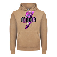 Vintage Coffee mama neon leopard lightning bolt Vintage Hoodie - texasbilliewilder