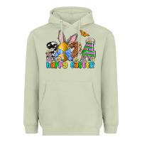 Matcha 2024 Happy Easter Heavyweight Hoodie - NancyCooperArtShop