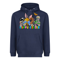 Navy 2024 Happy Easter Heavyweight Hoodie - NancyCooperArtShop