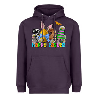 Plum 2024 Happy Easter Heavyweight Hoodie - NancyCooperArtShop