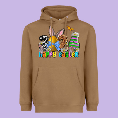 2024 Happy Easter Heavyweight Hoodie Designed By Nancycooperartshop