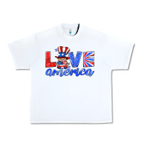White love america gnome Urban Heavy Tee - HRA Design Shop