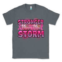 Charcoal Heather stronger than the storm Classic Tee - Artiststas
