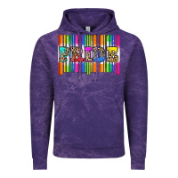 Cloud Purple pride barcode Vintage Hoodie - Zillion Design Studio