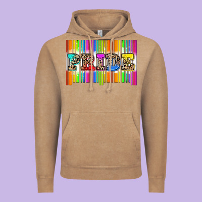 Pride Barcode Vintage Hoodie Designed By Zillion Design Studio