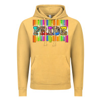 Vintage Mustard pride barcode Vintage Hoodie - Zillion Design Studio
