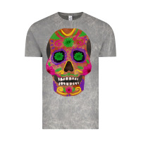 Cloud Rock sugar skull Vintage Tee - FaDigitalArtStudio