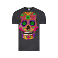 Vintage Black sugar skull Vintage Tee - FaDigitalArtStudio
