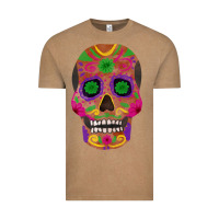 Vintage Coffee sugar skull Vintage Tee - FaDigitalArtStudio
