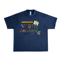 Navy math teacher Urban Heavy Tee - CowhideDigitalArt