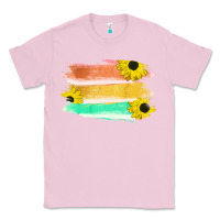 Bubblegum Pink Colored Triple Sunflower Brush Strokes Classic Tee - Bettercallsaul