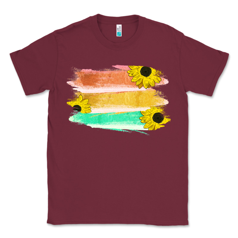 Colored Triple Sunflower Brush Strokes Classic Tee by Bettercallsaul | Teevron