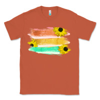Copper Colored Triple Sunflower Brush Strokes Classic Tee - Bettercallsaul