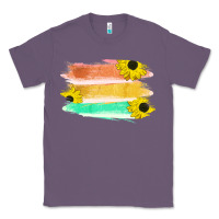 Lavender Colored Triple Sunflower Brush Strokes Classic Tee - Bettercallsaul