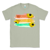 Matcha Colored Triple Sunflower Brush Strokes Classic Tee - Bettercallsaul