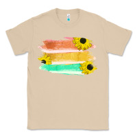 Mushroom Colored Triple Sunflower Brush Strokes Classic Tee - Bettercallsaul