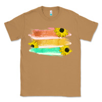 Toasted Coconut Colored Triple Sunflower Brush Strokes Classic Tee - Bettercallsaul