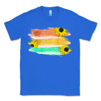 True Royal Colored Triple Sunflower Brush Strokes Classic Tee - Bettercallsaul