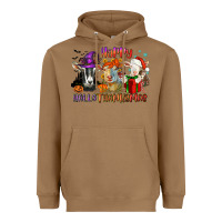Toasted Coconut Happy Hallothanksmas goats Heavyweight Hoodie - NancyCooperArtShop