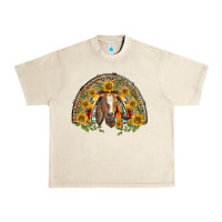 Sandshell Western Leopard Sunflower Goat Rainbow Urban Heavy Tee - BarkalooDesign