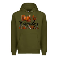 Army Green Fall Family Football Premium Hoodie - LillyAllenDesigns