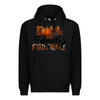 Black Fall Family Football Premium Hoodie - LillyAllenDesigns