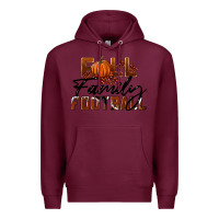 Burgundy Fall Family Football Premium Hoodie - LillyAllenDesigns
