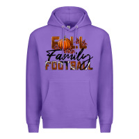 Purple Fall Family Football Premium Hoodie - LillyAllenDesigns