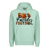 Seafoam Fall Family Football Premium Hoodie - LillyAllenDesigns