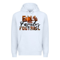 White Fall Family Football Premium Hoodie - LillyAllenDesigns