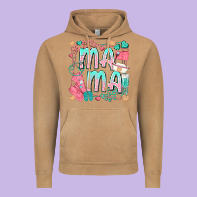 Mama Nurse Vintage Hoodie Designed By Texasbilliewilder