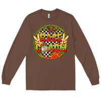 Chestnut Race coach with leopard and peace hand Long Sleeve Tee - AdoDesignShop