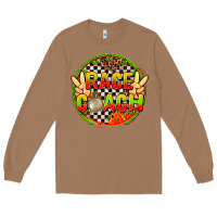 Toasted Coconut Race coach with leopard and peace hand Long Sleeve Tee - AdoDesignShop